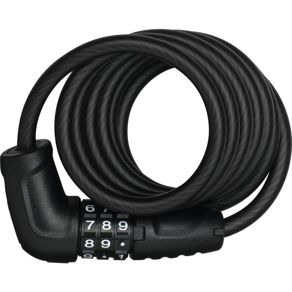 Abus 4508c Star Combination Coiled Cable Lock - Black