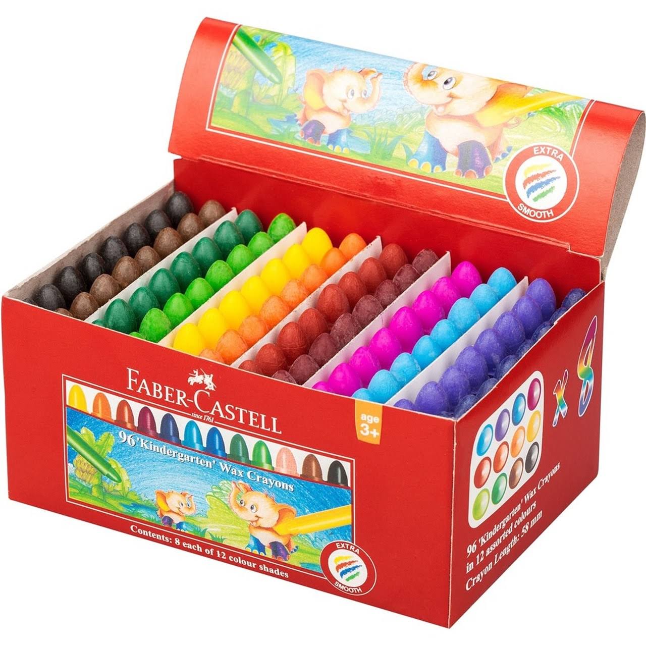 Faber-Castell Wax Crayons 96 Pack