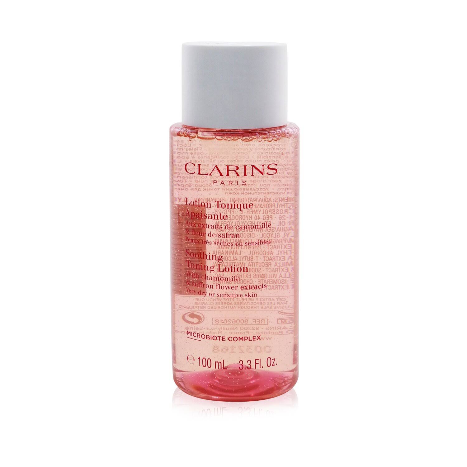 Clarins Soothing Toning Lotion with Chamomile & Saffron Flower Extracts 3.3 oz
