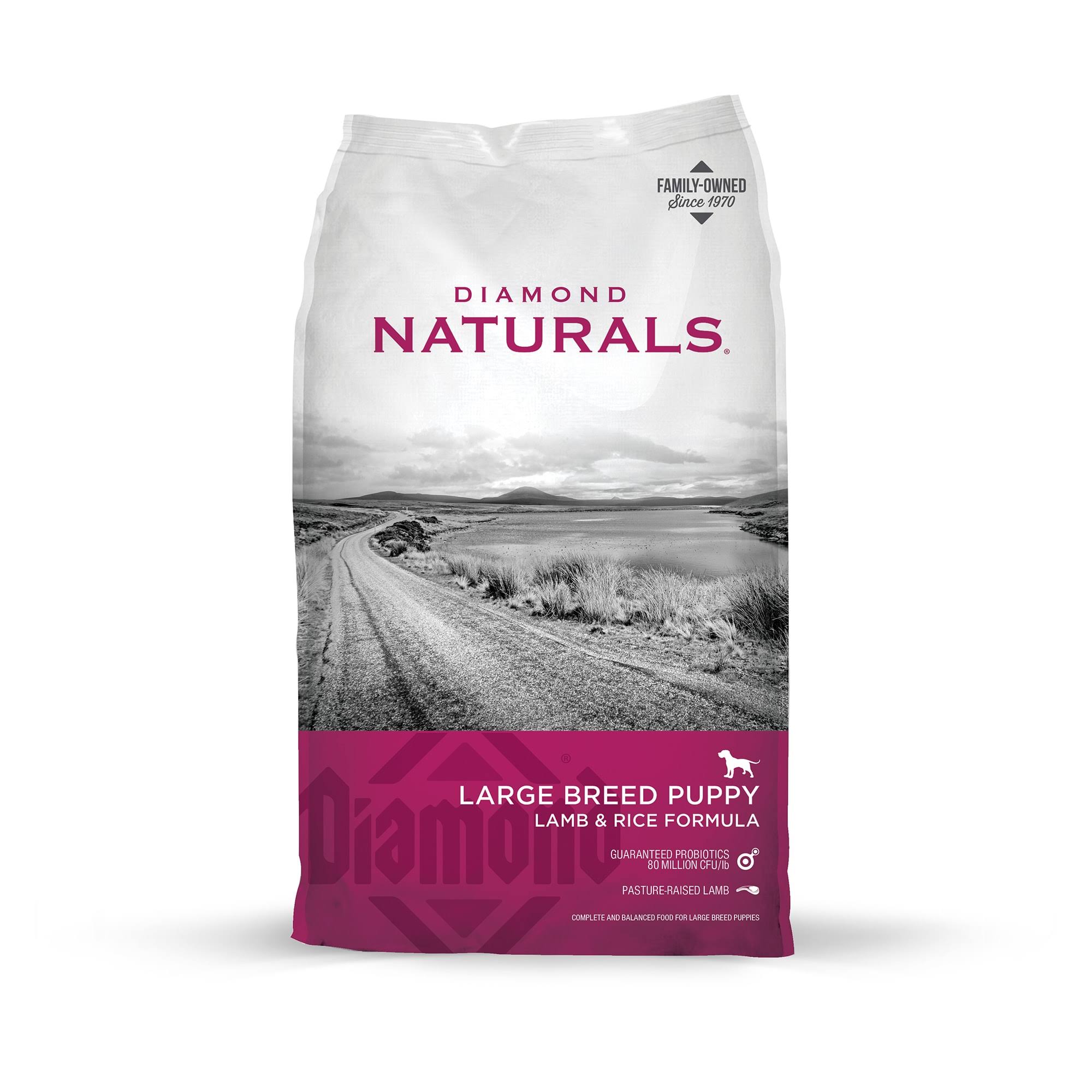 Diamond Naturals Food for Puppy - Large Breed, Dry, Lamb and Rice Formula, 6lbs