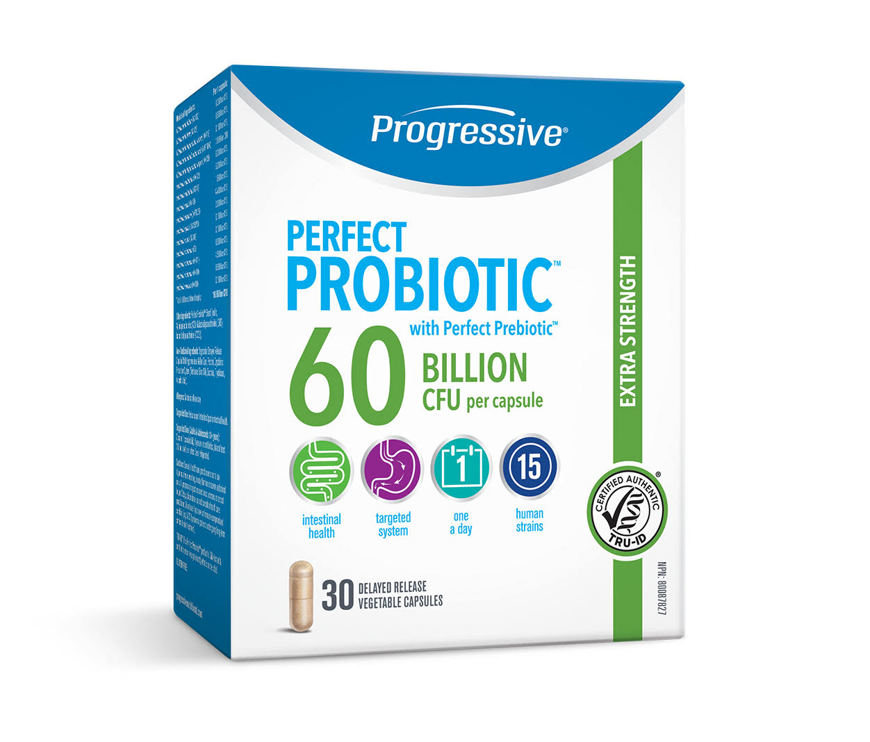 Progressive Perfect Probiotic 60Billion 30 Veggie Caps