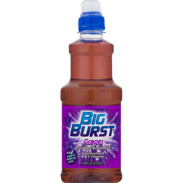 Big Burst Flavored Drink, Grape - 16 fl oz