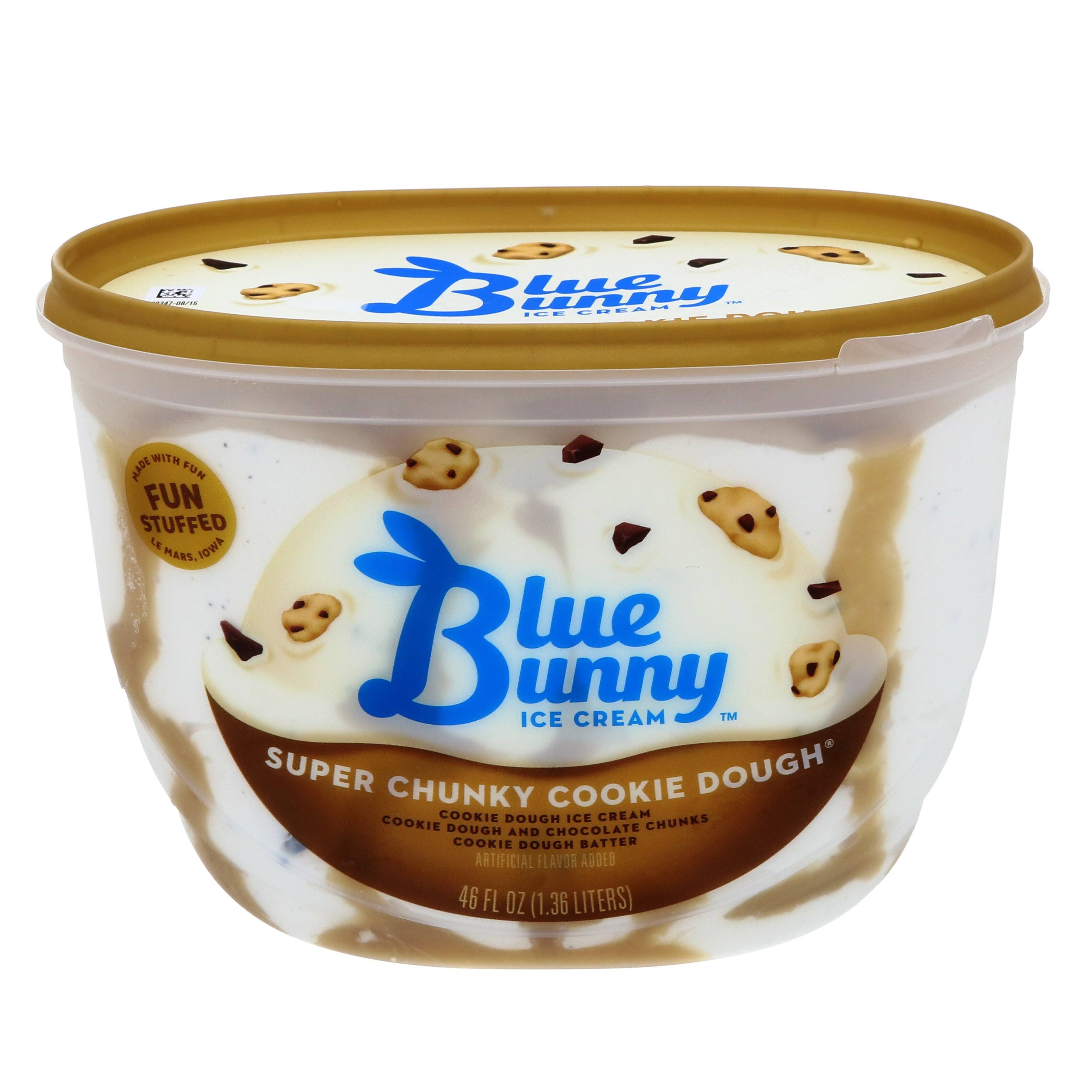 Blue Bunny Super Chunky Cookie Dough Ice Cream - 46oz