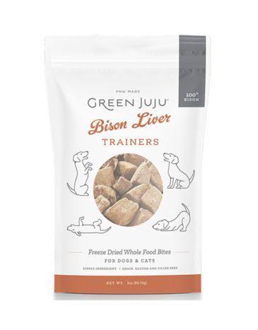Green Juju Dog Training Bison Liver 3 oz