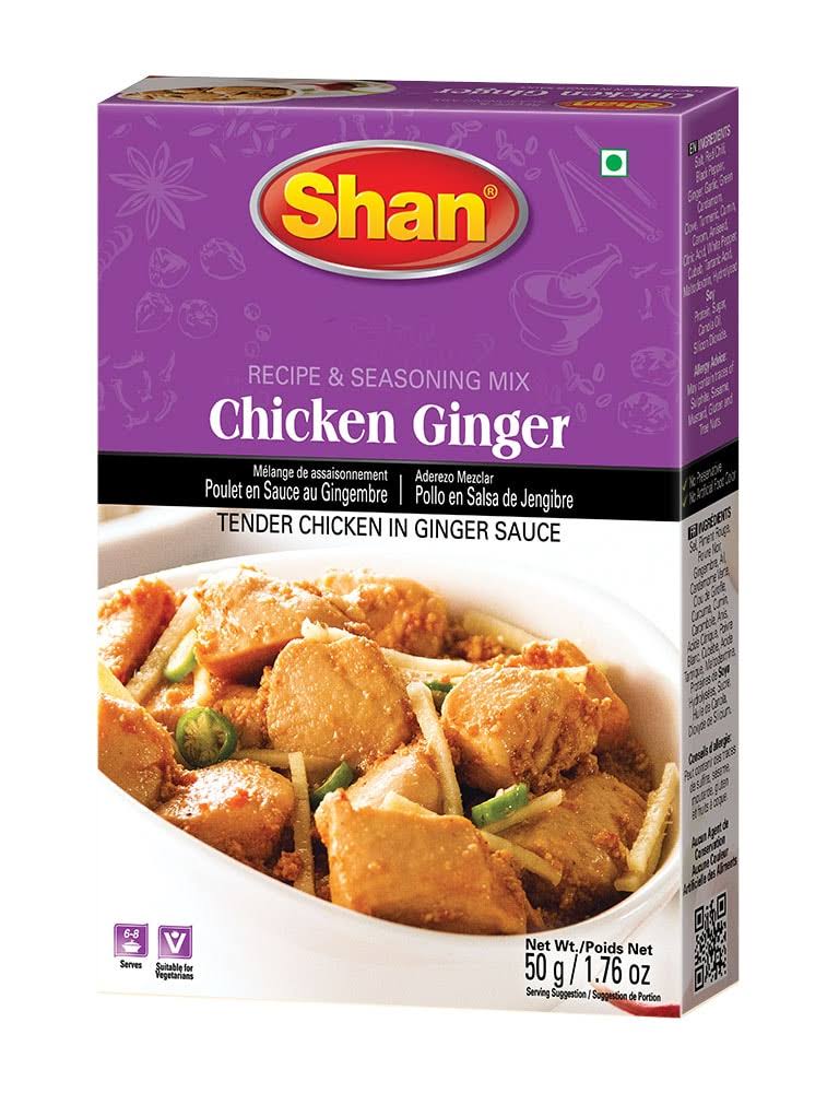 Shan Chicken Ginger Mix - 50g (Pack of 4)