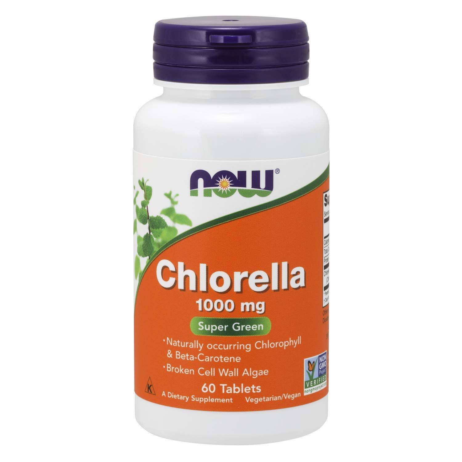 Now Foods Chlorella - 1000mg, 60 Tablets