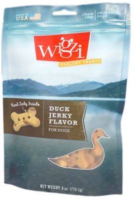 Wigzi Healthy Treats, Duck Jerky Flavor, 6 oz.