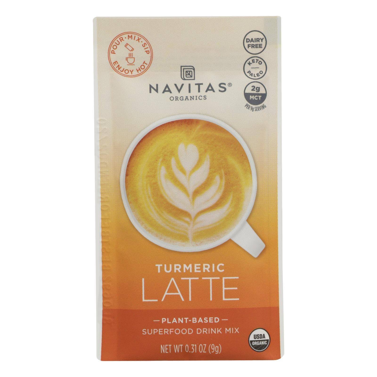Navitas Organics - Latte Turmeric - Case Of 10 - 0.31 Oz
