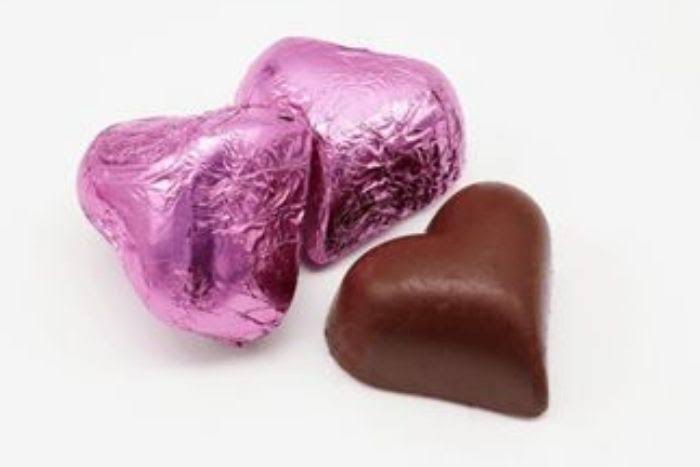 Sjaaks Bites Dark Lavender Heart Chocolate - Whole Foods Co-op - Hillside - Delivered by Mercato