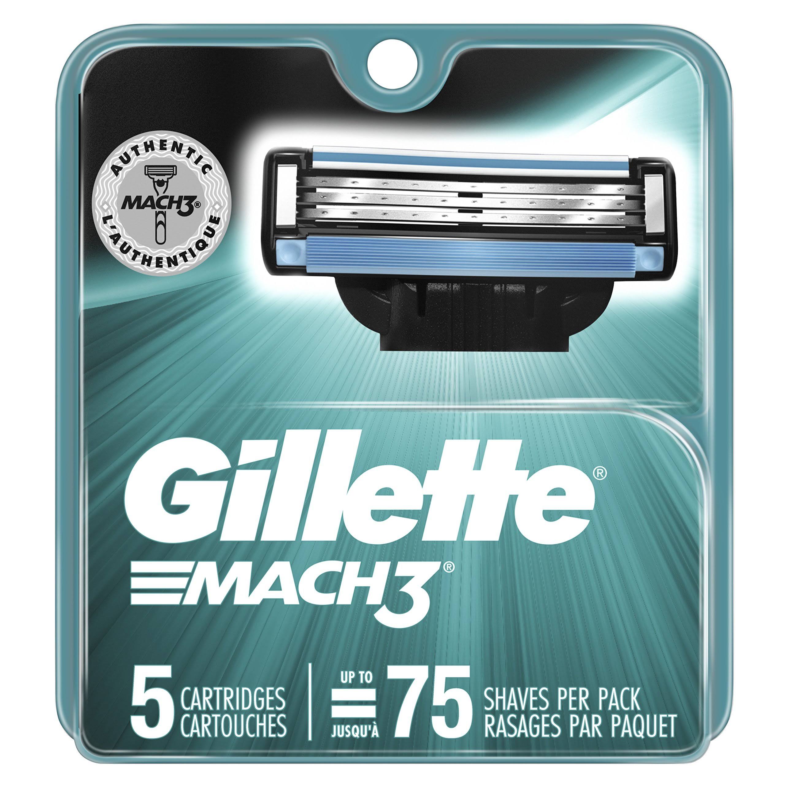Gillette Mach3 Razor Cartridges - 5ct