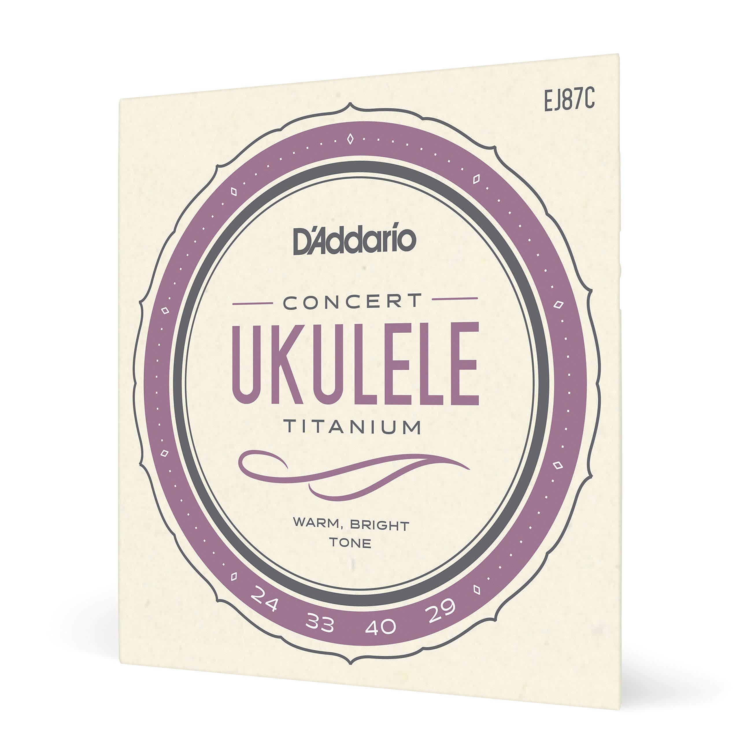 D'Addario EJ87C Titanium Ukulele Strings - Concert