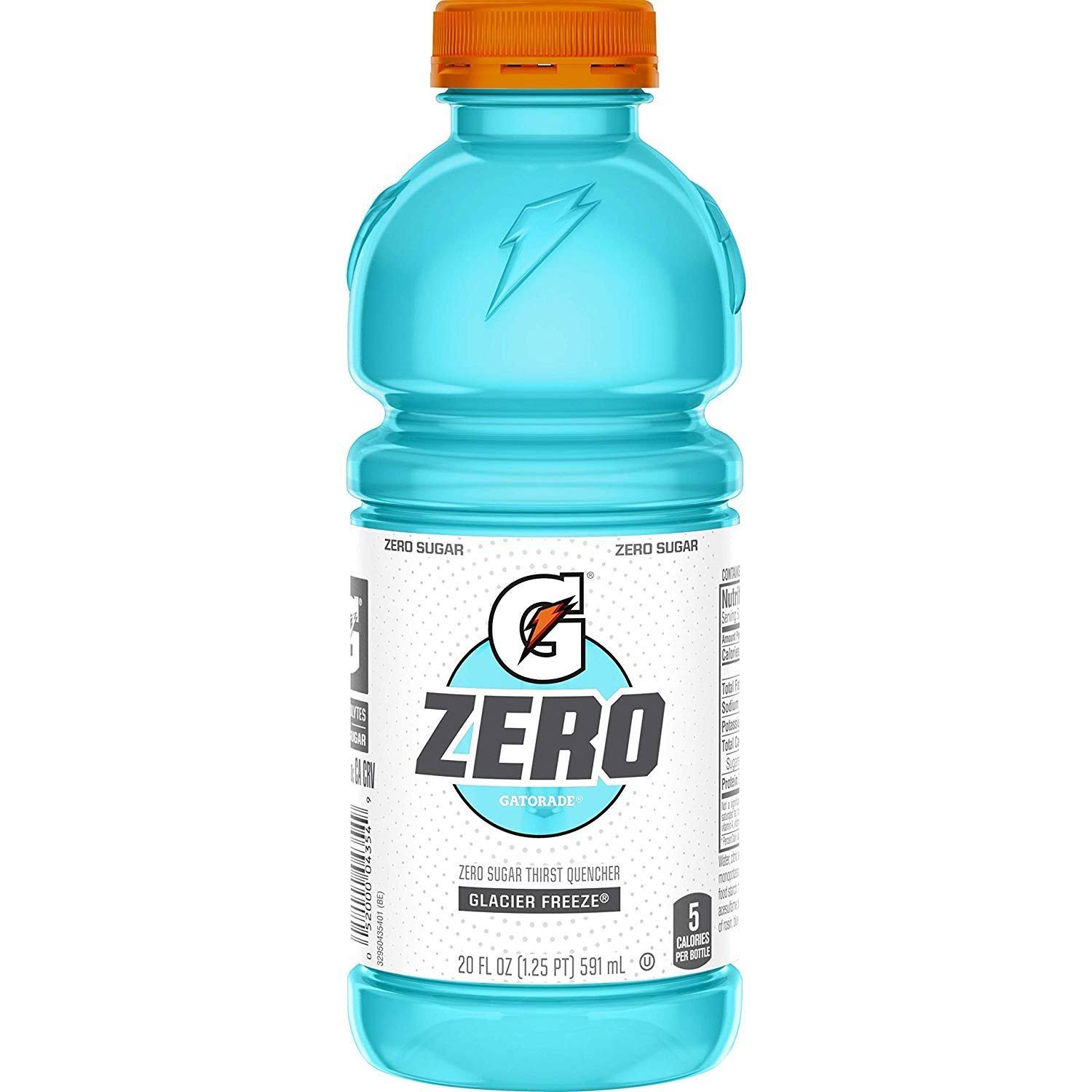 Gatorade Zero Thirst Quencher, Glacier Freeze - 8 pack, 20 fl oz
