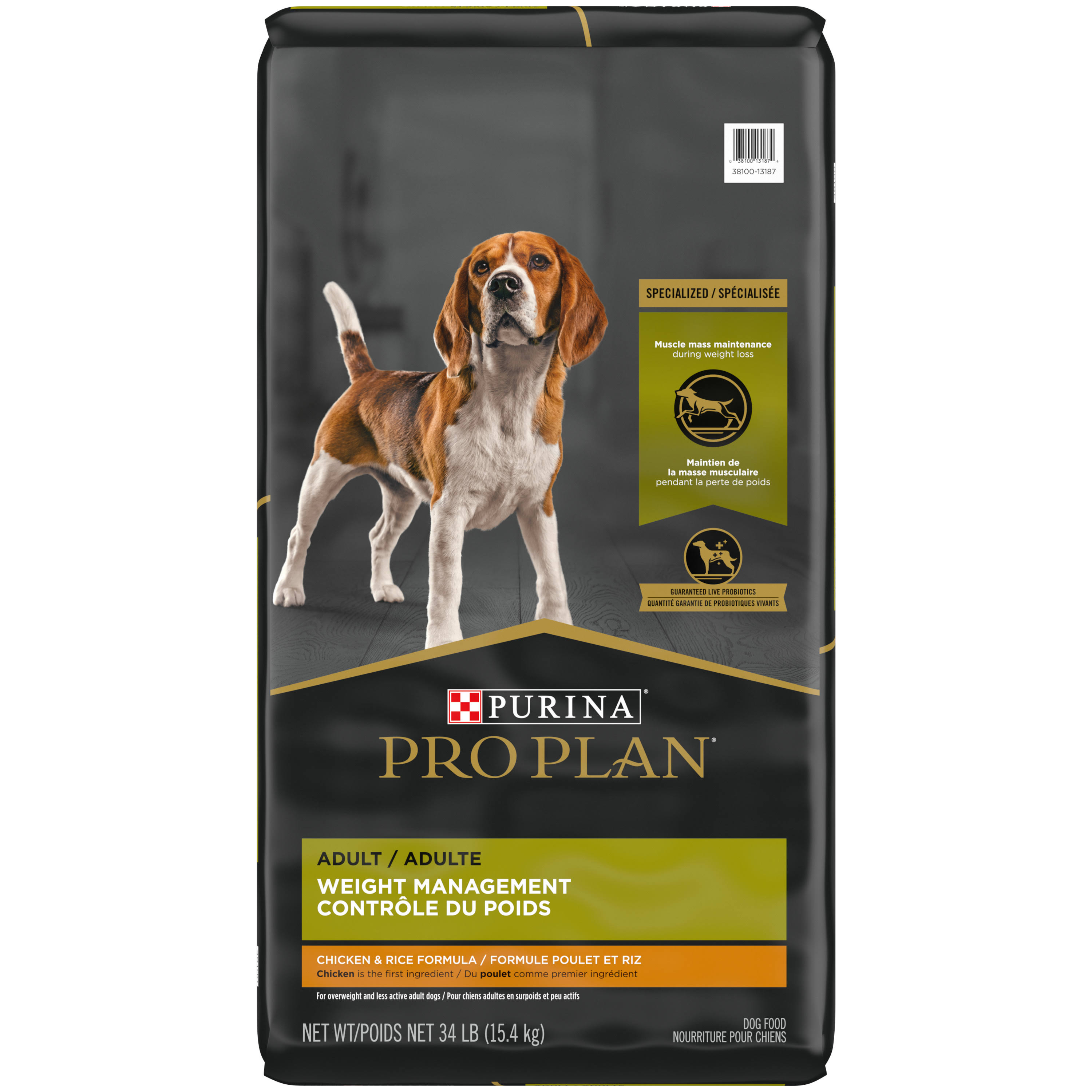 Purina Pro Plan Dry Dog Food - Focus, Adult Weight Management Formula, 6lbs, 34lbs