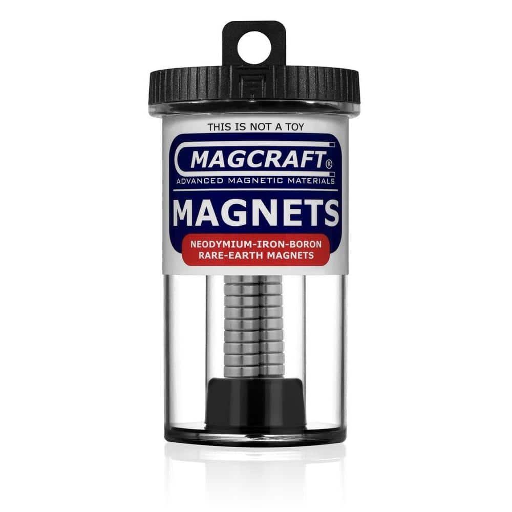 Magcraft Nsn0573 Rare Earth Disc Magnets - 3/8" X 1/8", 30-Count