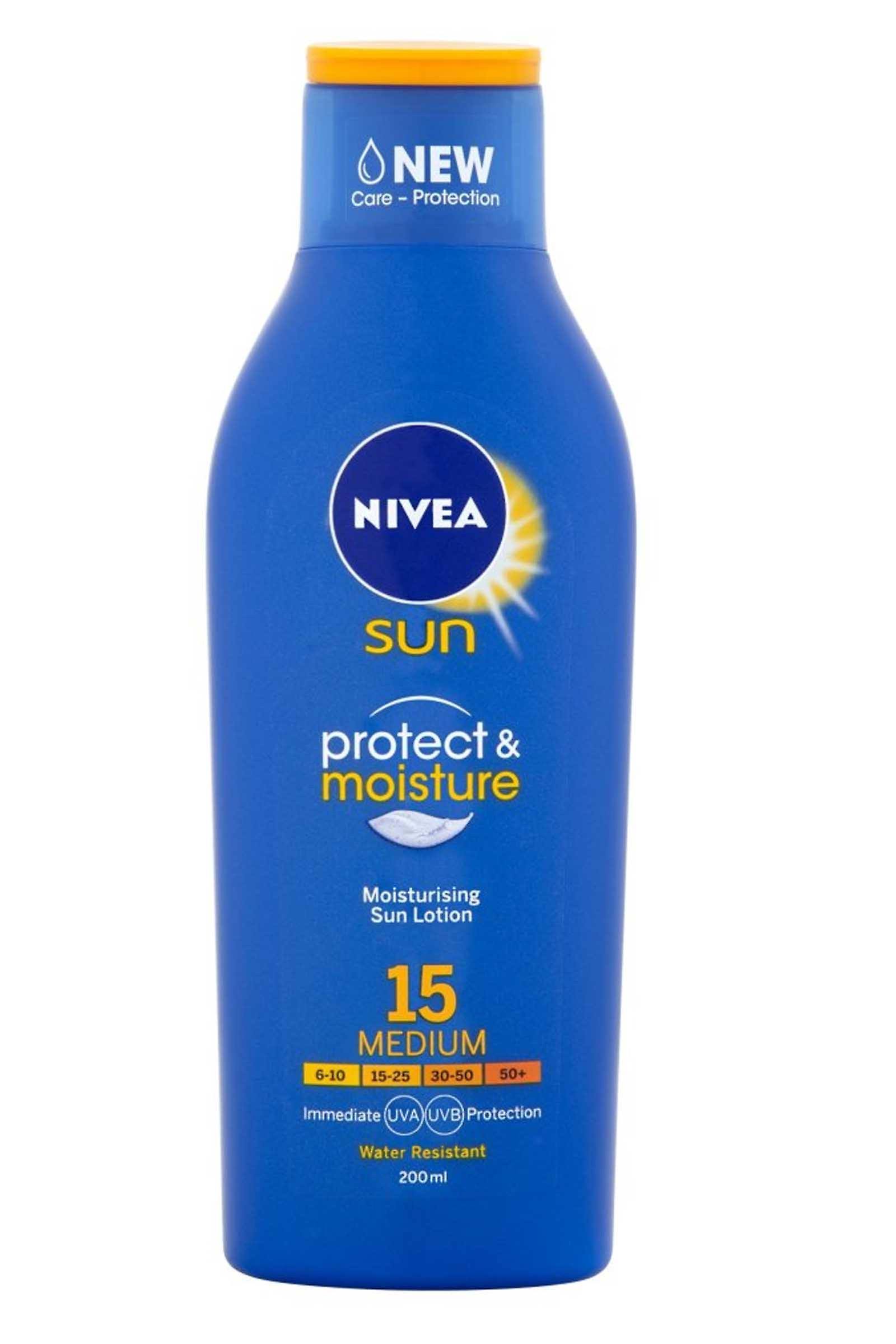 NIVEA Protect and Moisture Sun Lotion - SPF15, 200ml