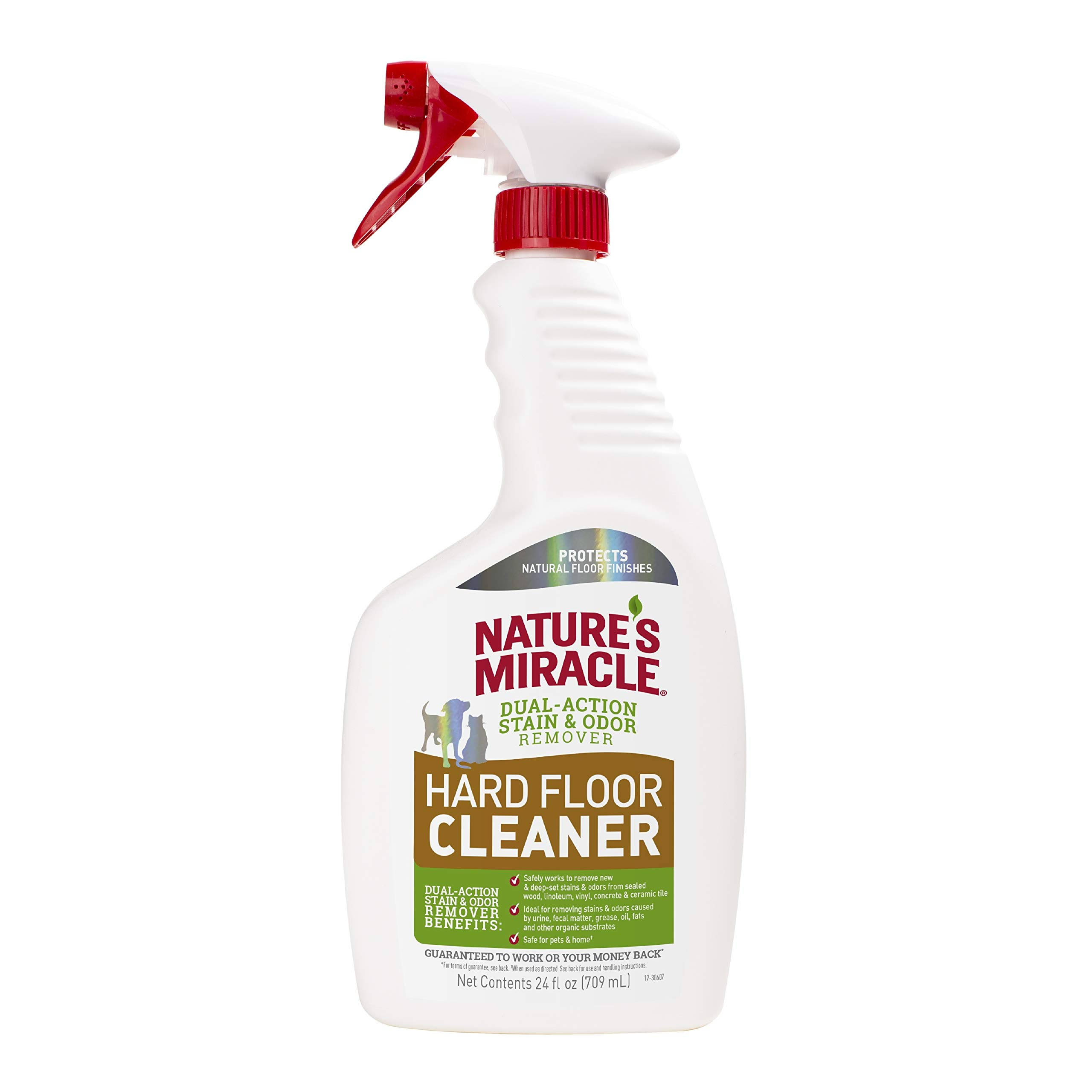 Nature's Miracle Dual Action Stain & Odor Remover Hard Floor Cleaner 24oz 709ml