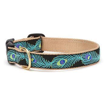 Peacock Dog Collar by Up Country - X-Small - Narrow 5/8”