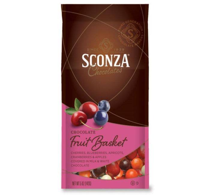 Sconza Chocolate Fruit Basket 5 oz/Bag