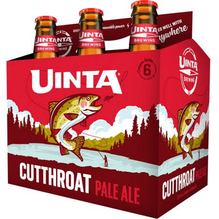 Uinta Cutthroat Pale Ale, 6 Pack, 12 fl oz Bottles
