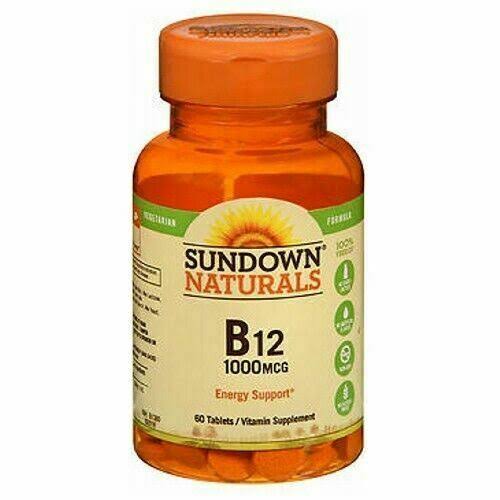 Sundown Naturals Vitamin B12 - 1000 mcg, 60 tabs