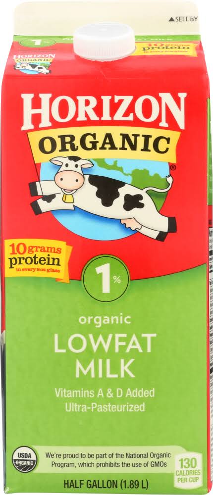 Horizon Organic Lowfat Milk - 1/2gal