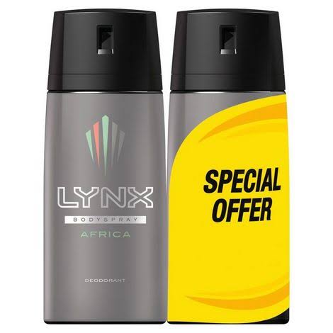 Lynx Africa Deodorant Bodyspray - x2, 300ml