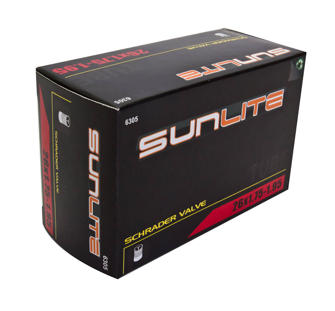 Sunlite Standard Schrader Valve Tube - Black