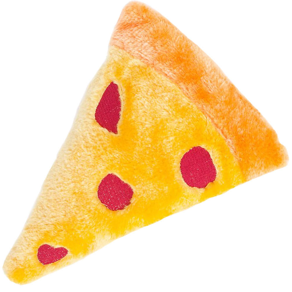 ZippyPaws Squeakie Emojiz Squeaky Plush Dog Toy - Pizza Slice