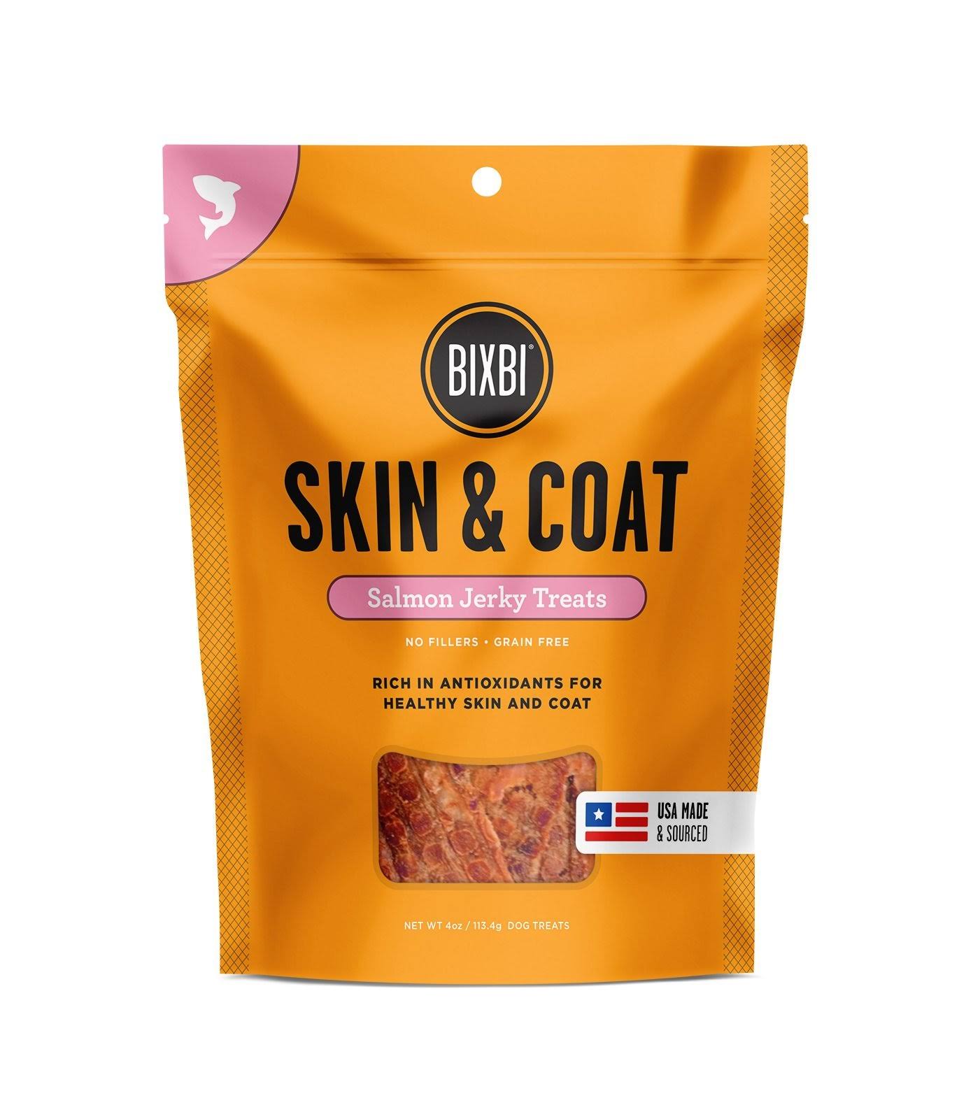Bixbi Skin & Coat Jerky Dog Treats-Salmon