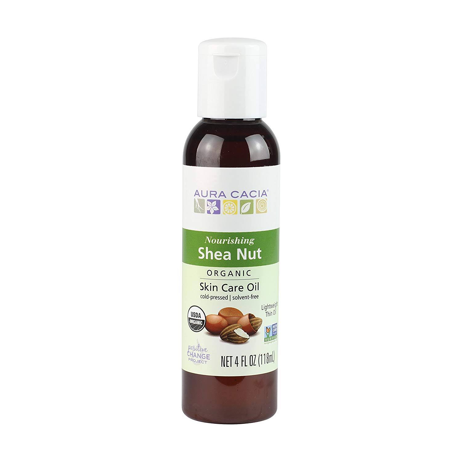 Aura Cacia Shea Nut Organic Skin Care Oil - 4oz