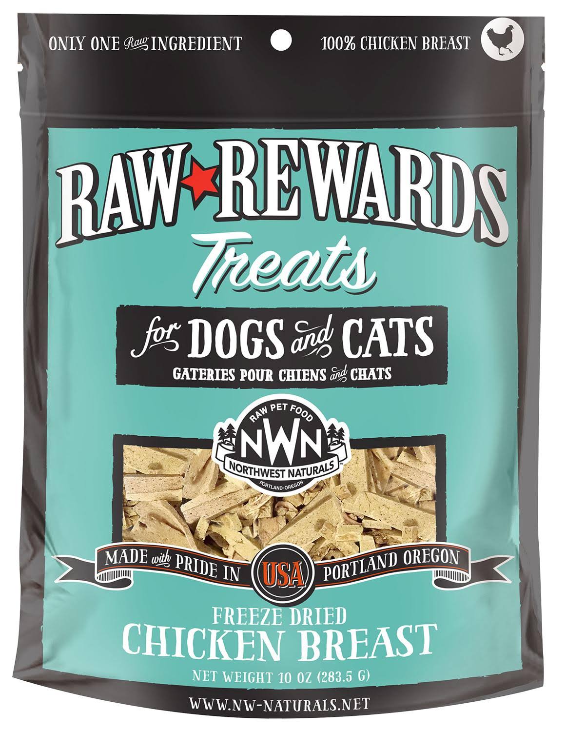 Northwest Naturals Raw Rewards Freeze-Dried Chicken Breast 10 Ounces