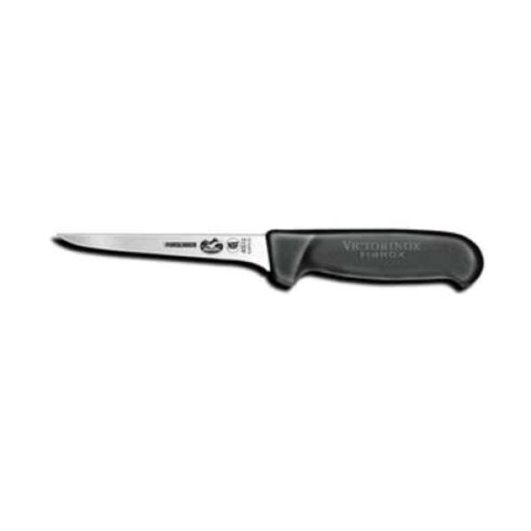 Victorinox 5" Boning Knife, Narrow Blade, Flexible, Black Fibrox Handle 5.6413.12