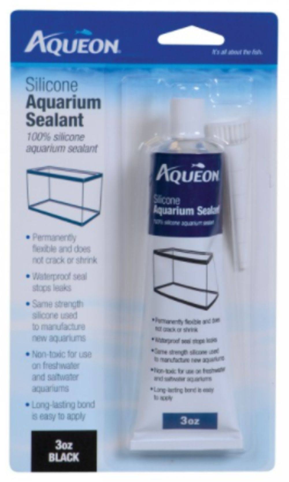 Aqueon Silicone Aquarium Sealant - Black, 3oz
