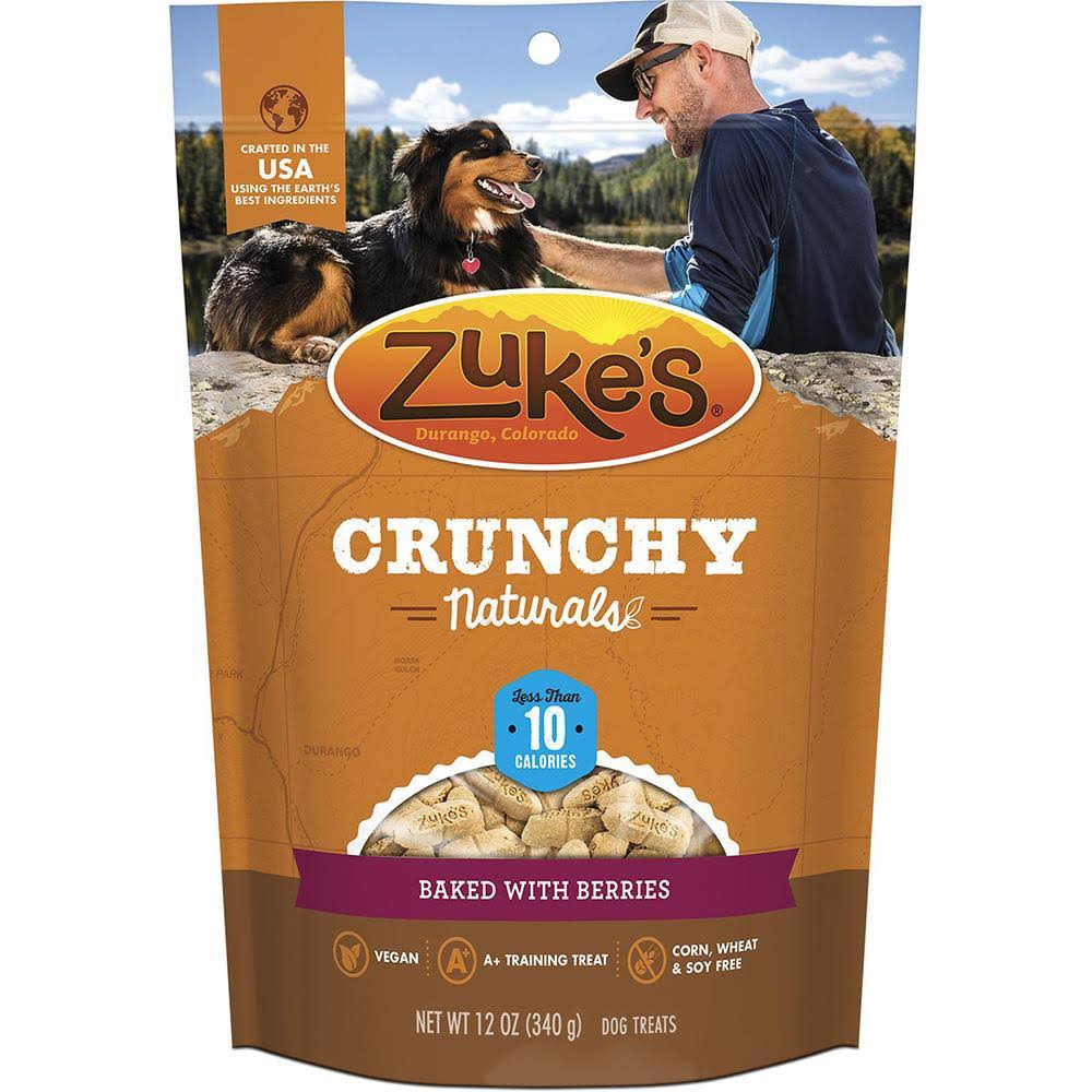 Zuke's Crunchy Naturals Baked with Berries 10S Dog Treats, 12 oz