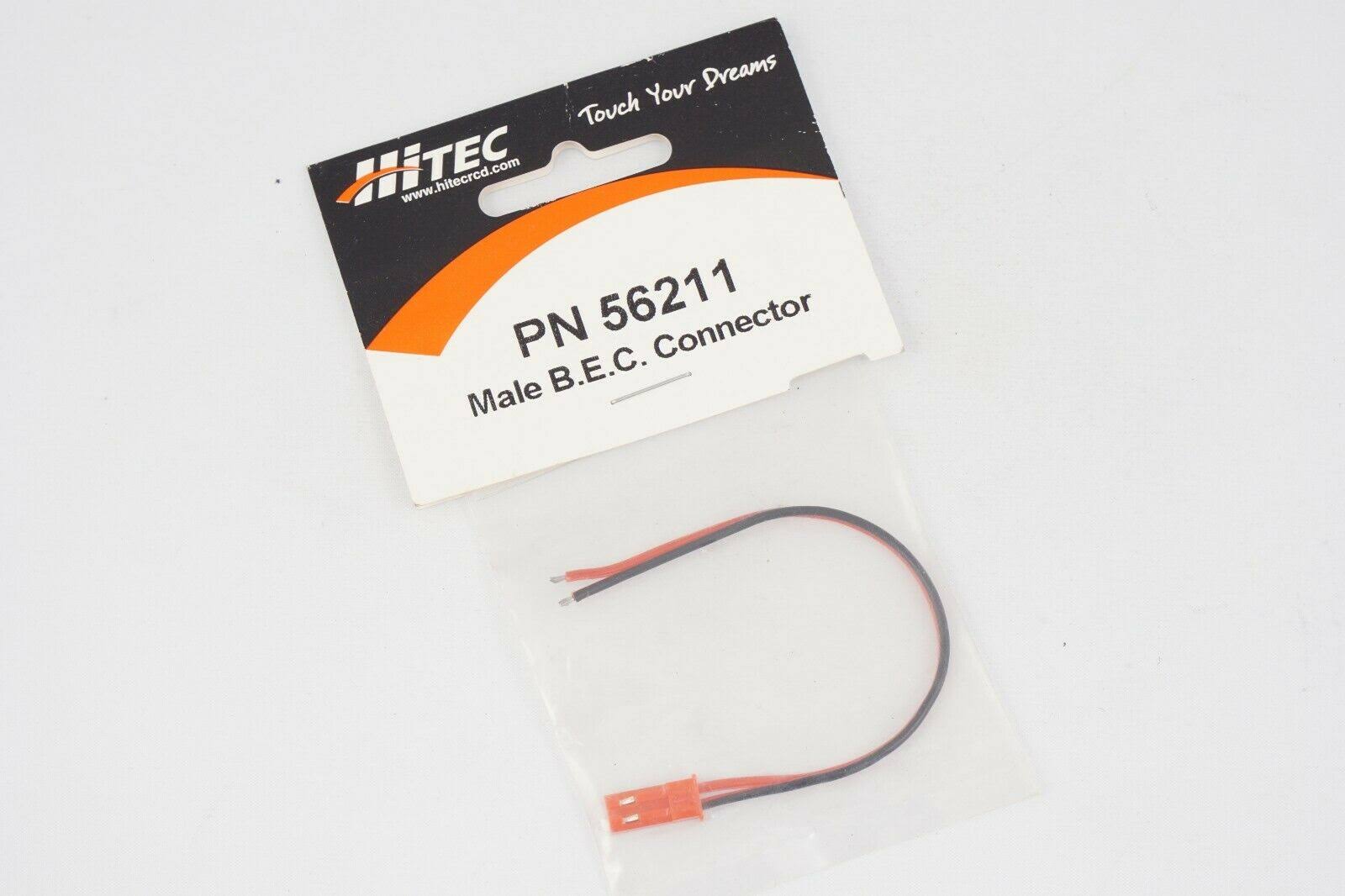 Hitec 56211 BEC Connector - Male, Red