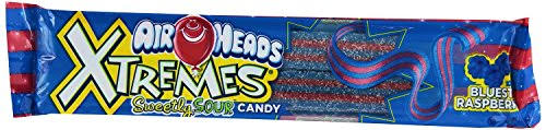 Air Heads Extremes Sweetly Sour Candy - 57g, Bluest Raspberry