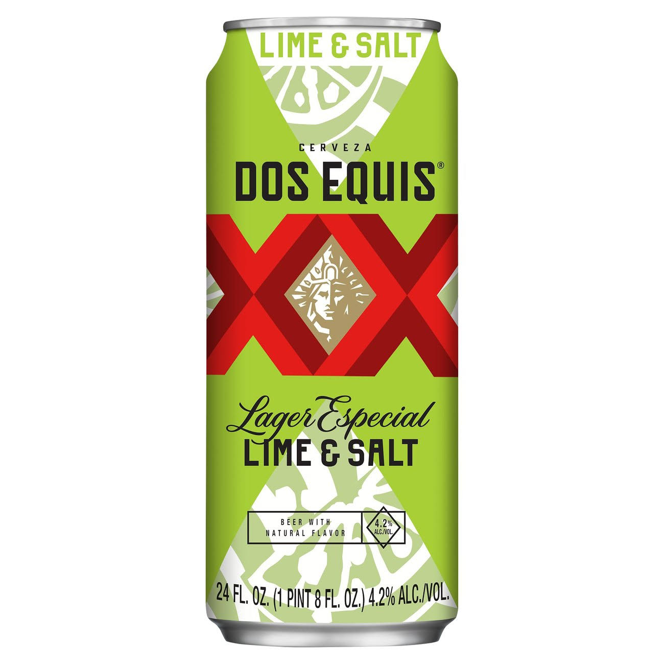 Dos Equis Beer, Lager Especial, Lime & Salt - 24 fl oz