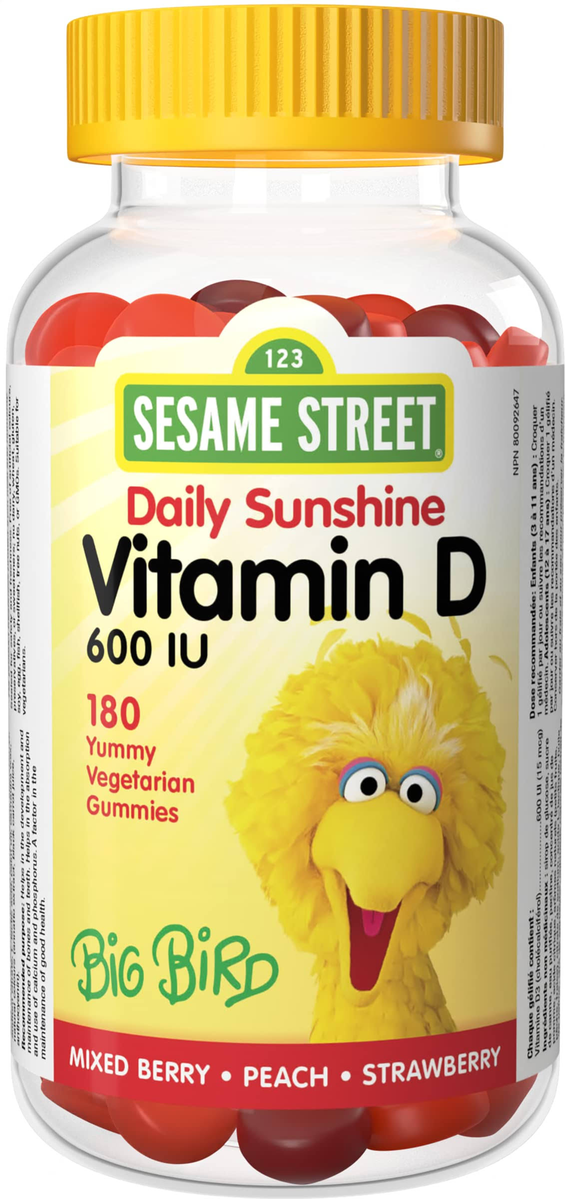 Sesame Street by Webber Naturals Vitamin D Gummy