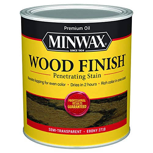 Minwax Wood Finish Oil-Based Interior Stain - Ebony, 1qt
