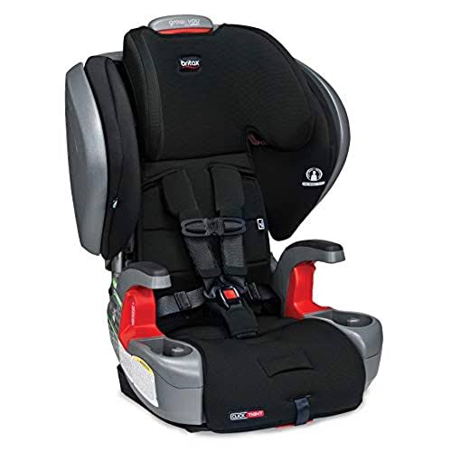 Britax Grow with You ClickTight Plus Harness-2-Booster Car Seat, Jet Safewash Fabric