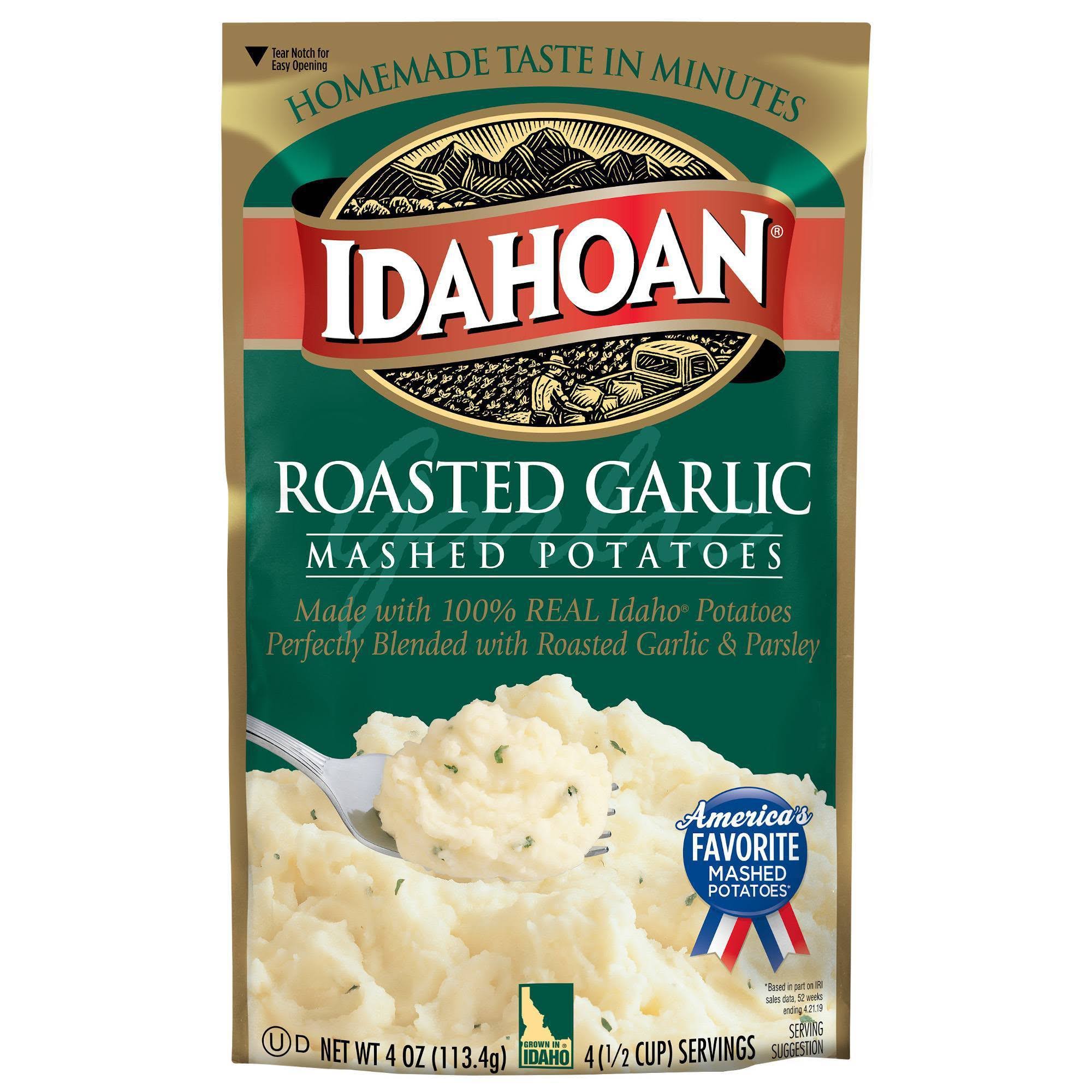 Idahoan Roasted Garlic Mashed Potatoes - 4oz