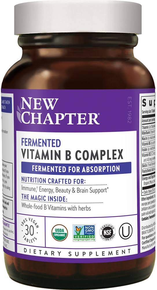 New Chapter Fermented Vitamin b Complex, 30 Count