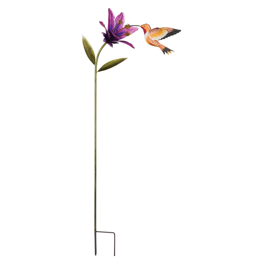 Regal Art & Gift Hummingbird Flower Stakes - Rufous