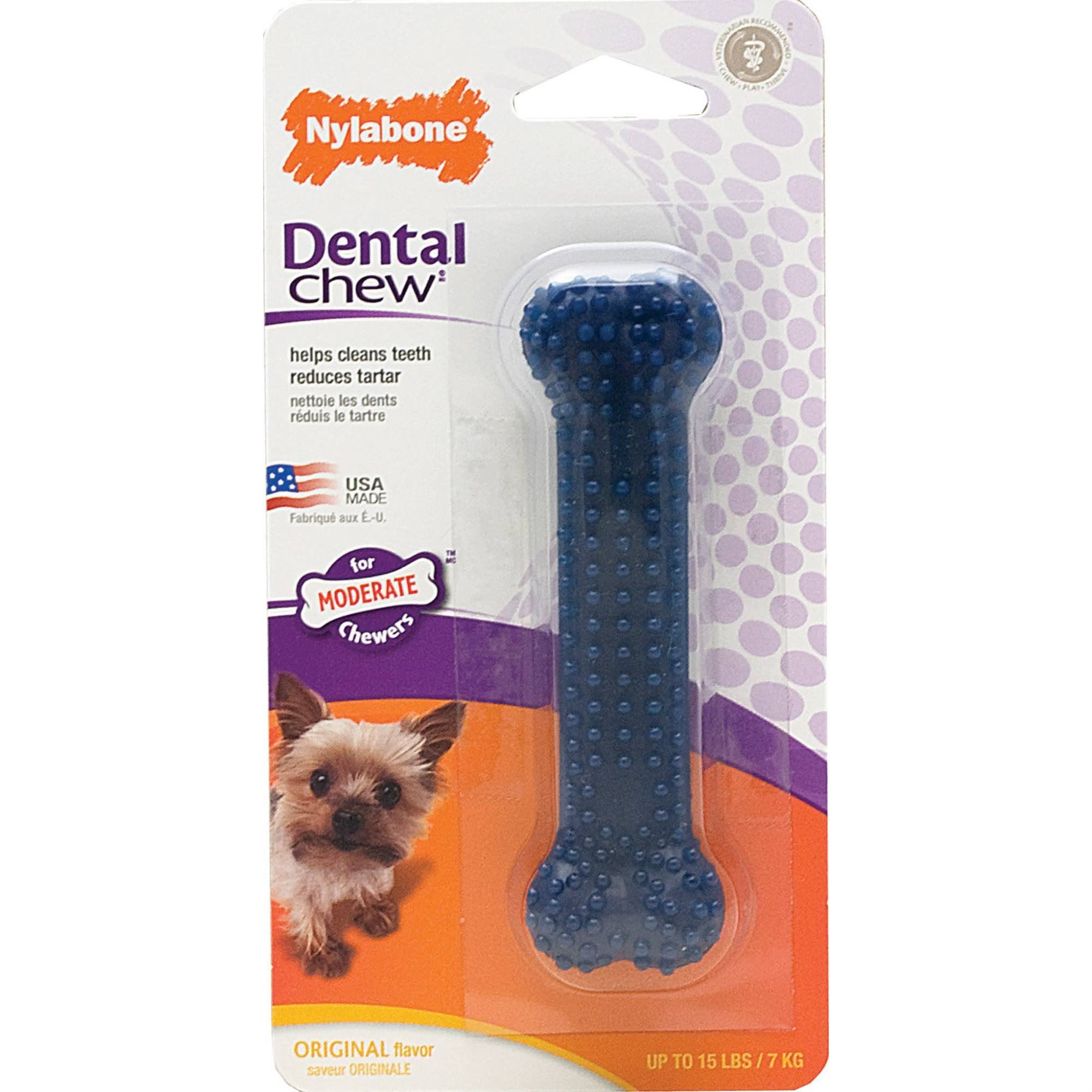 Nylabone Dental Dog Chew Toy - Petit, Original Flavored Bone