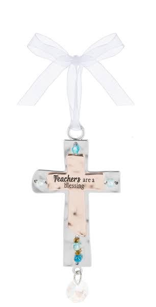 Teachers Are A Blessing - Cross Ornament