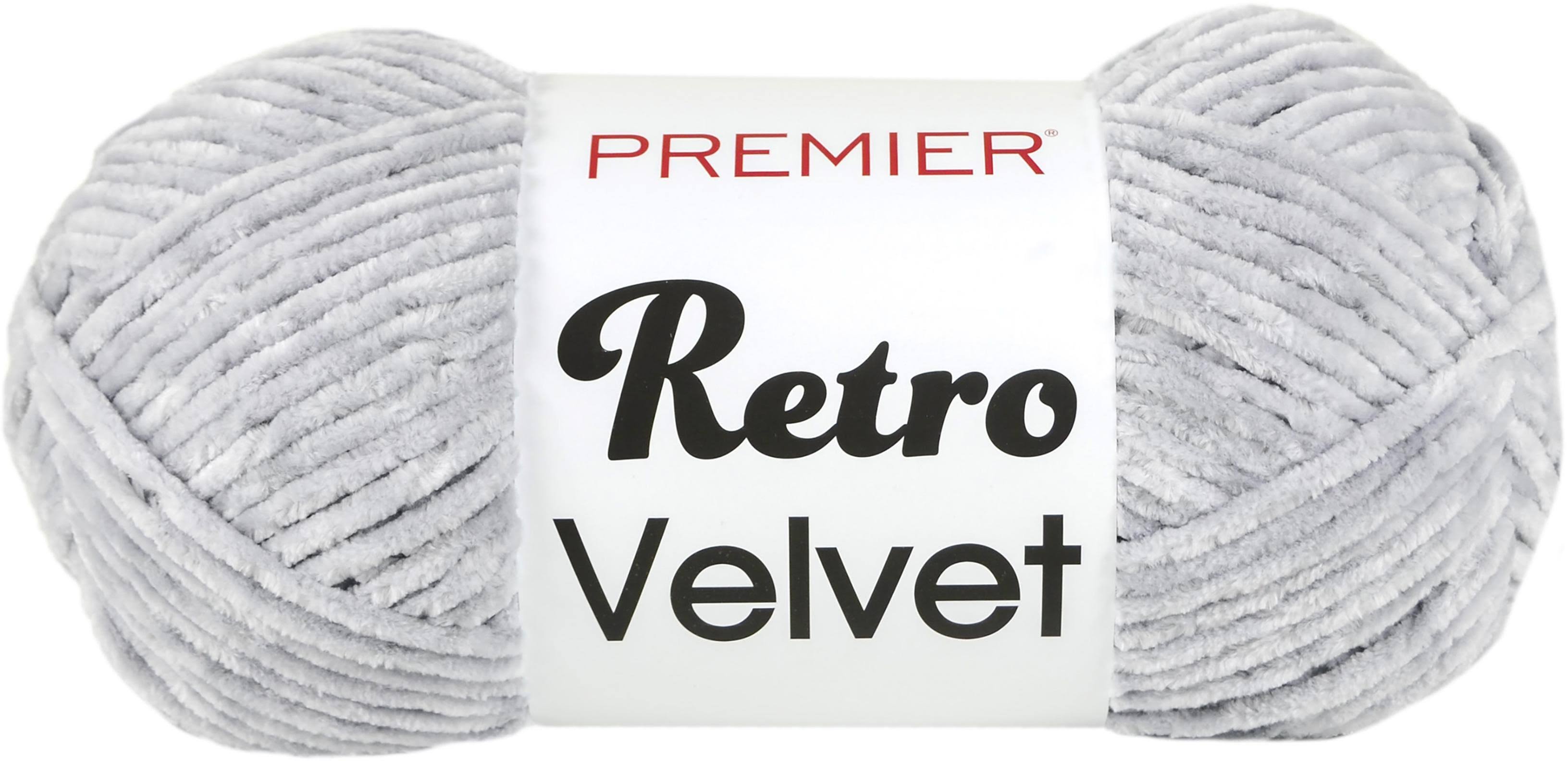 Premier Yarns Retro Velvet Yarn-Light Grey