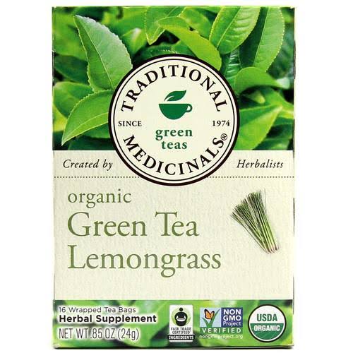 Traditional Medicinals Organic Green Tea Lemongrass Tea - 16 Tea Bags