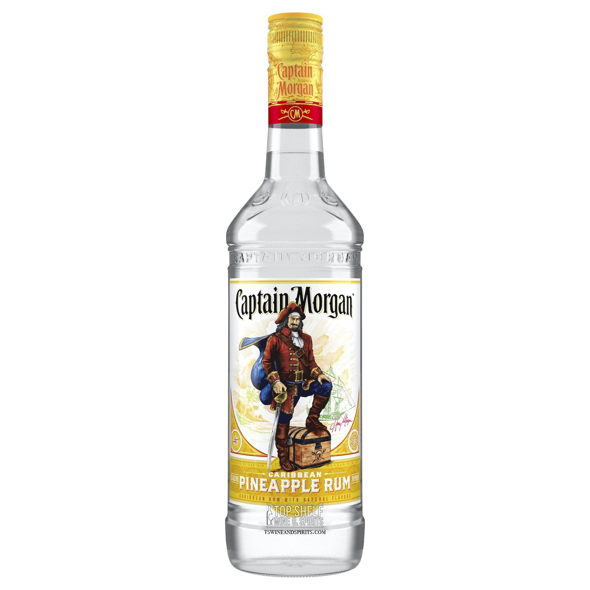 Captain Morgan Rum, Pineapple - 750 ml