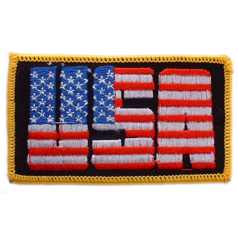 Eagle Emblems Pm0804 Patch-flag, USA, Letters (3-1/2")