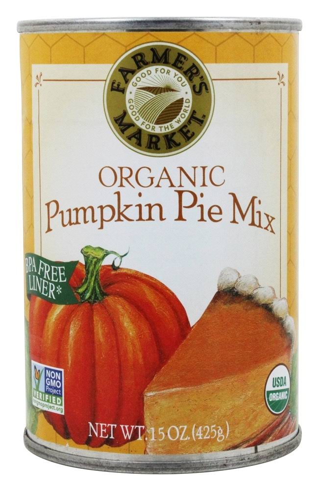 Farmer's Market Organic Canned Pumpkin Pie Mix